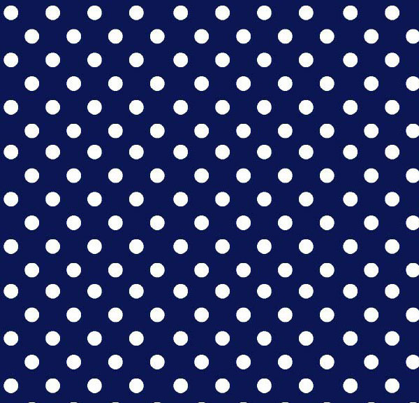 Portable / Mini Crib - Primary Polka Dots Navy Woven - Fitted (24x38x3)