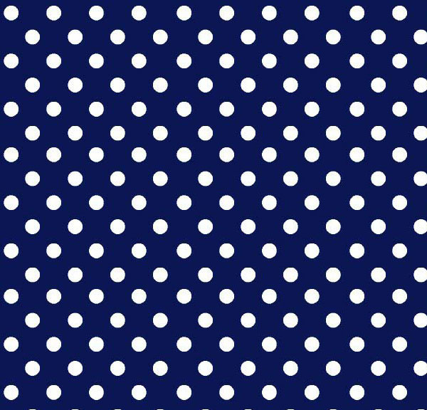 Pack N Play (Large) - Primary Polka Dots Navy Woven - Fitted