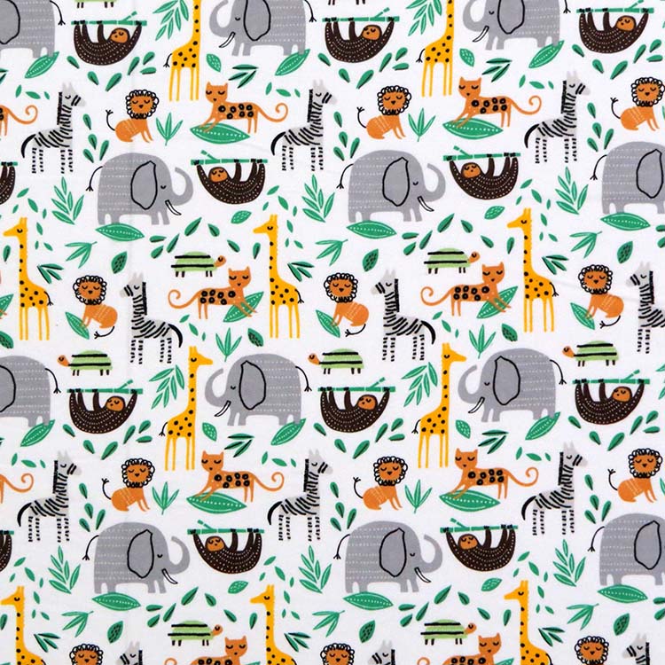 Crib / Toddler - Modern Jungle Animals - Baby Pillow Case