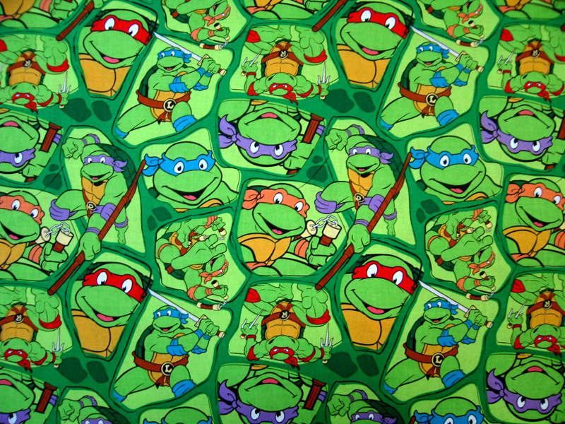 Crib / Toddler - Ninja Turtles - Sheet Set (flat, Fitted,baby Pillow Case)