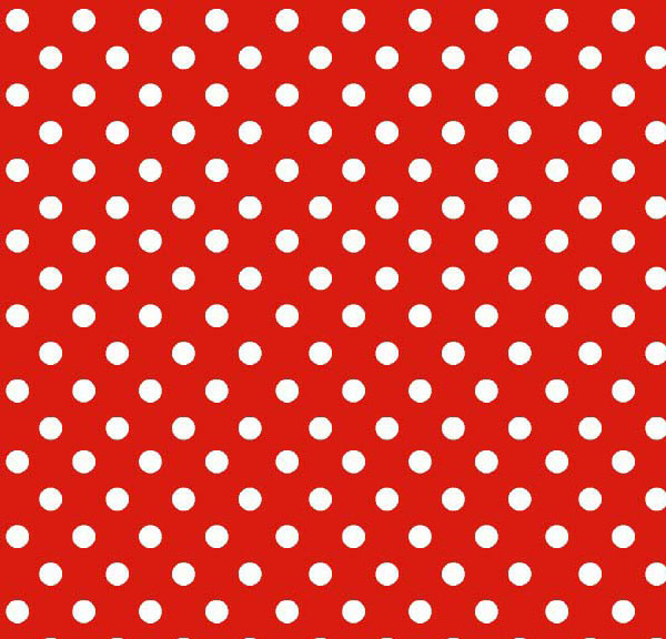 Primary Polka Dots Red Woven