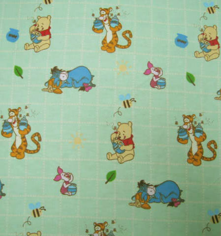 Pooh Green Check