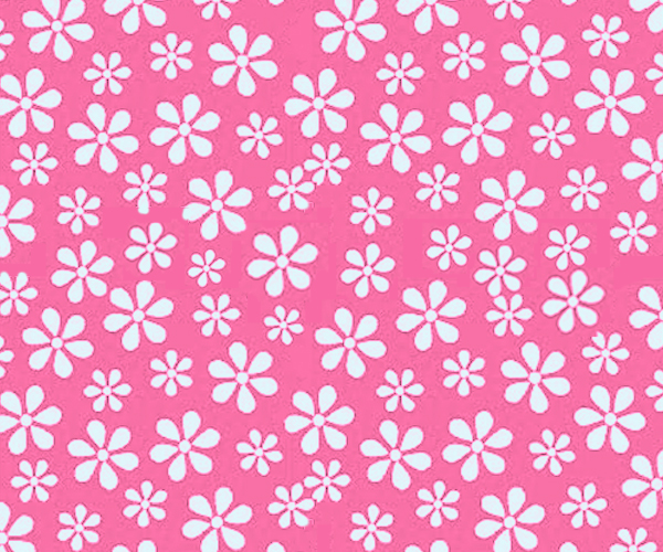 Primary Pink Floral Woven