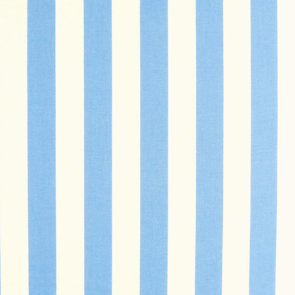 Portable / Mini Crib - Blue Stripe - Fitted (24x38x3)