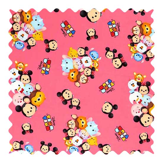 Fabric Shop - Tsum Tsum Pink Fabric - Yard