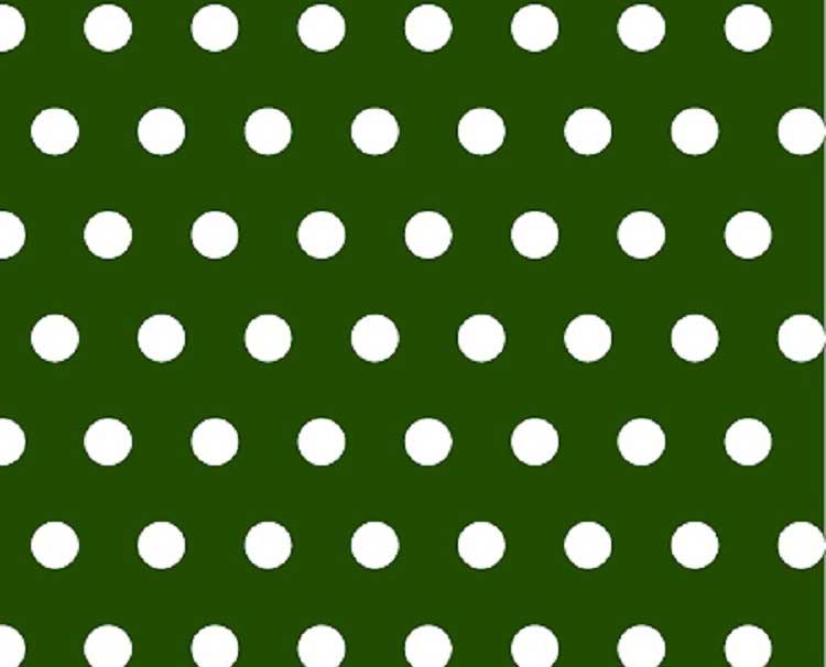 Stroller Bassinet - Polka Dots Hunter Green - Fitted