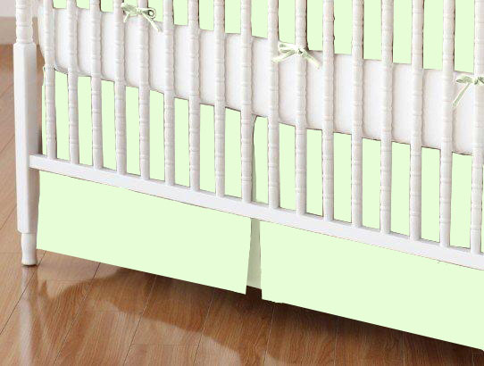 Crib Skirt - Soft Mint Jersey Knit