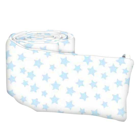 Pastel Blue Stars Woven Crib / Toddler Sheets Sheetworld