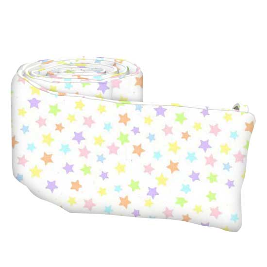 Pastel Colorful Stars Woven Portable / Mini Crib Sheets Sheetworld