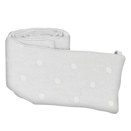White Swiss Dot Jersey Knit Portable / Mini Crib Sheets Sheetworld