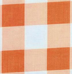 Orange Large Gingham Check