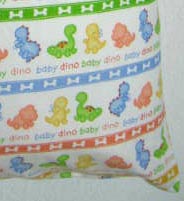 Percale Pillow Sham - Baby Dino Marching 