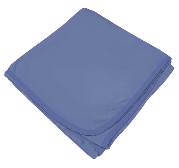 Flannel Denim Blue Portable / Mini Crib Sheets Sheetworld