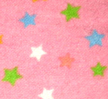Flannel243681 - Colorful Stars Pink