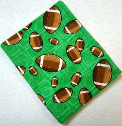 Football Green Flannel Baby Pillow Case