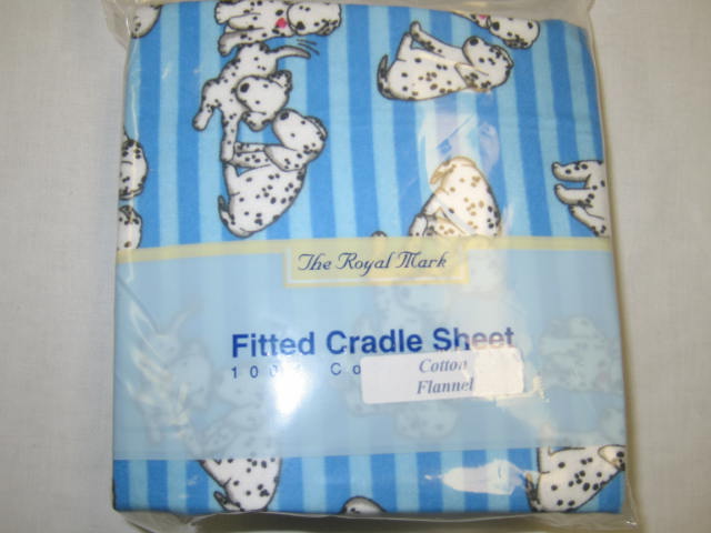 Blue Dalmation Cradle Sheet (398)
