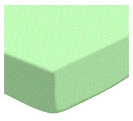 Pastel Green Pindots Woven