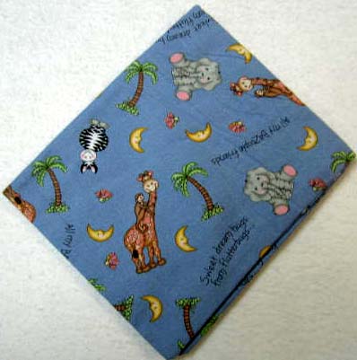 Blue Baby Jungle Cotton Baby Pillow Case