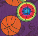 Rainbow Basketball Woven