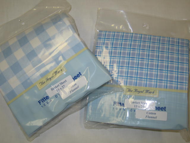 Blue Plaid Basket Sheets 2 Pack (873)