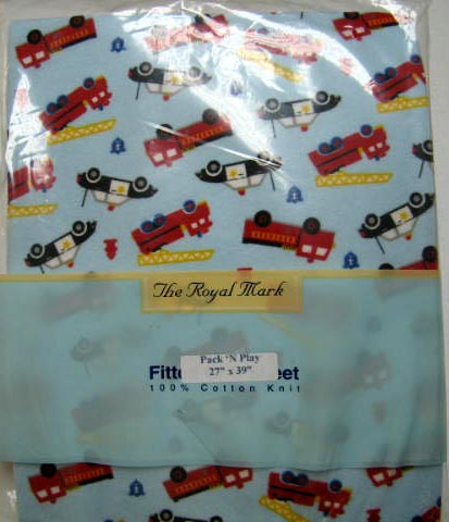 Blue EMS (Graco) Pack N Play Sheet (907)