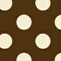 Cream Polka Dots Brown Woven