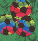 Rainbow Soccer Green Woven