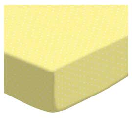 Pastel Yellow Pindots Woven