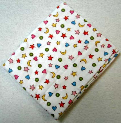 Primary Colorful Shapes Flannel Baby Pillow Case