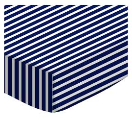 Primary Navy Stripe Woven