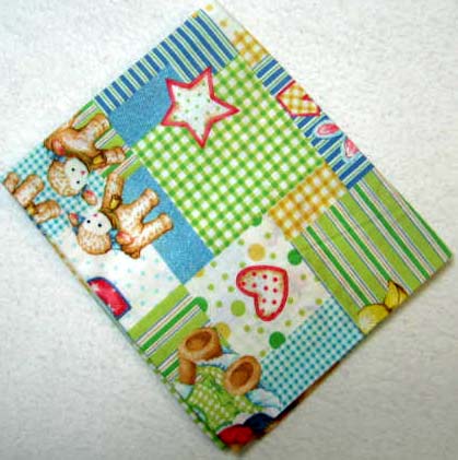 Teddy Fun Patch Cotton Baby Pillow Case