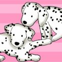Flannel26739-2 - Dalmations on Pink