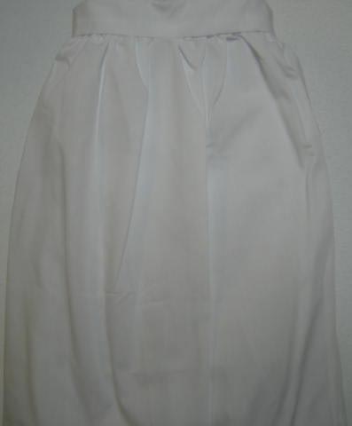 White Crib Bed Skirt (dr2)