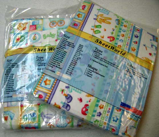 2 Pack - Baby Boy Theme Flannel Pack N Play (Large) Sheets