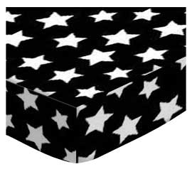 Primary Stars White On Black Woven