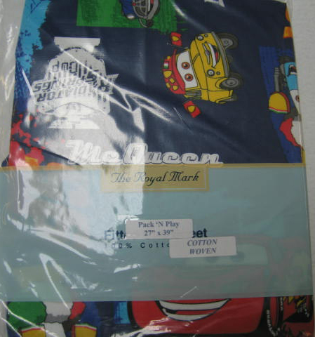 Cars Pack N Play Sheet (925)
