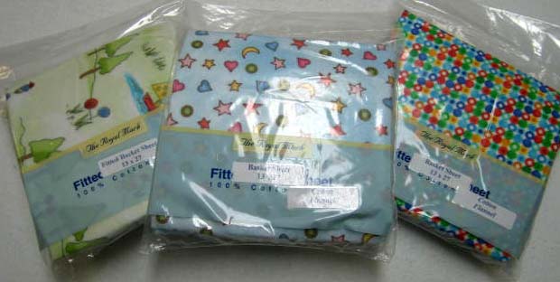 3 pack - Fitted Basket Sheets