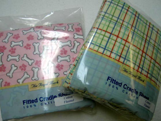 Plaid & Bones Cradle Sheets 2 Pack (375)