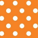 Primary Polka Dots OrangeWoven