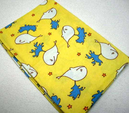 Whales Yellow Twin Pillow Case