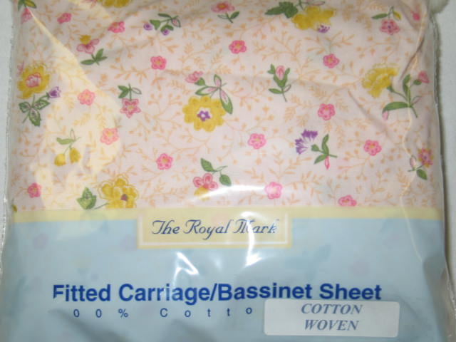 Yellow Flower Garden Bassinet Sheet (443)