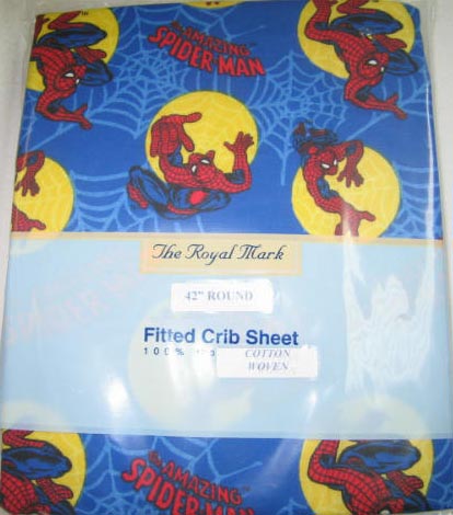 Amazing Spiderman Round Crib Sheet (613)