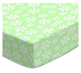 Pastel Green Floral Woven