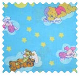 Sleepy Pooh Fabric