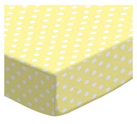 Pastel Yellow Polka Dots Woven