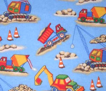 Flannel22132 - Blue Construction