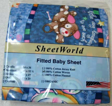Hey Diddle Patch Bassinet Sheet