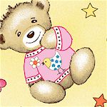 Bassinet - Flannel - Yellow Teddy Bears - Fitted