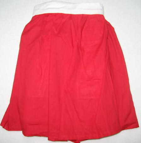 Red Crib Bed Skirt (dr3)