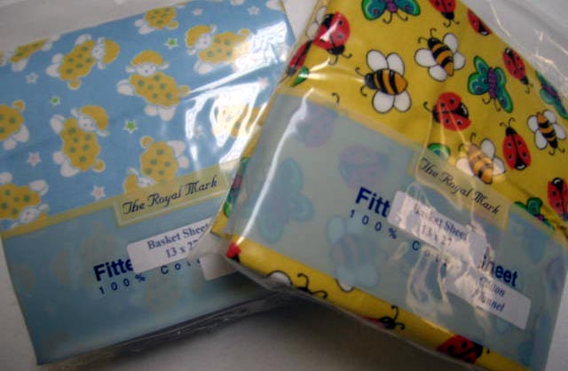 Baby Animals Basket Sheets 2 Pack (880)
